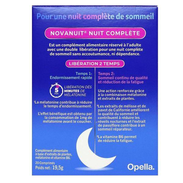 Sanofi - Novanuit Nuit complete 1.9mg - 20cpr
