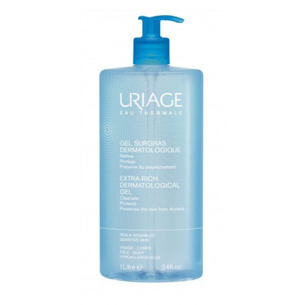 Uriage - Gel surgras dermatologique nettoyant sans savon - 1 L