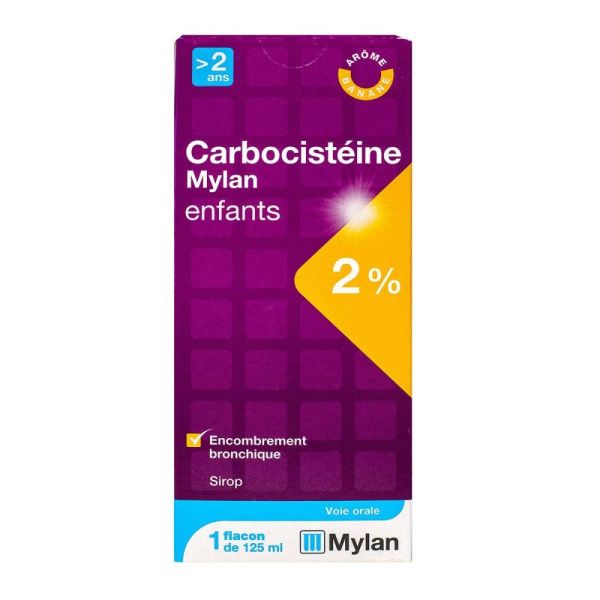 Viatris Conseil - Carbocistéine 2% - Sirop enfants 125 ml