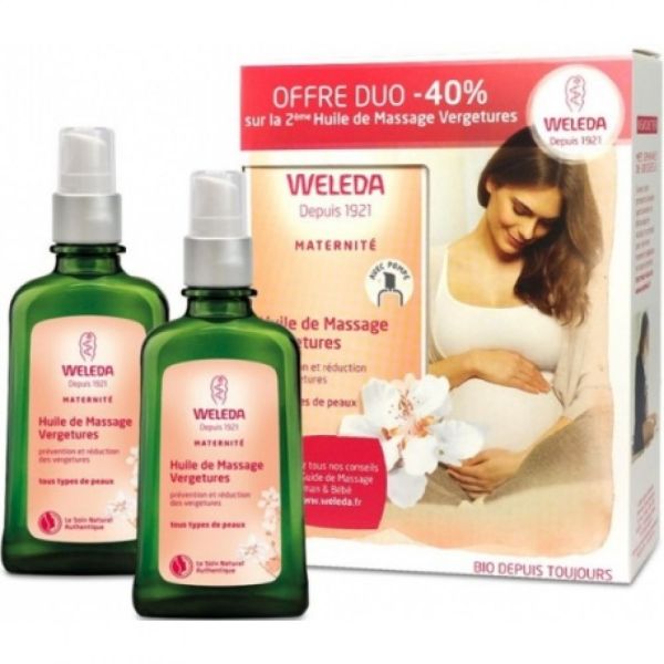 Huile de massage vergetures, Weleda, Grossesse