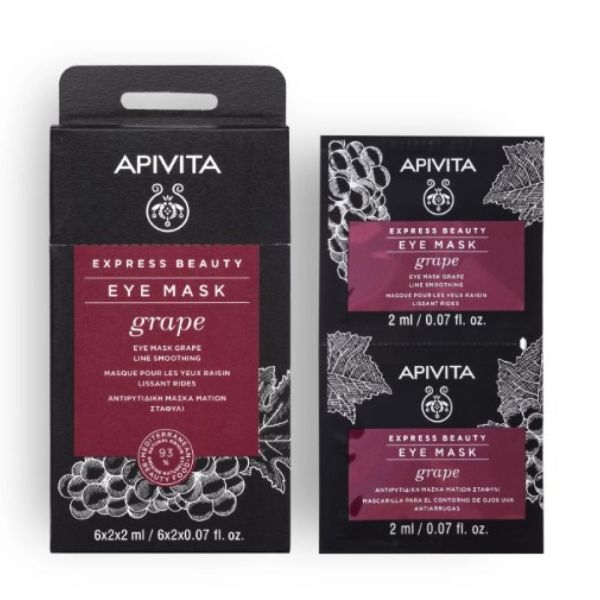 Apivita - Masque Yeux - Raisin Lissant Rides - 2x2 Ml