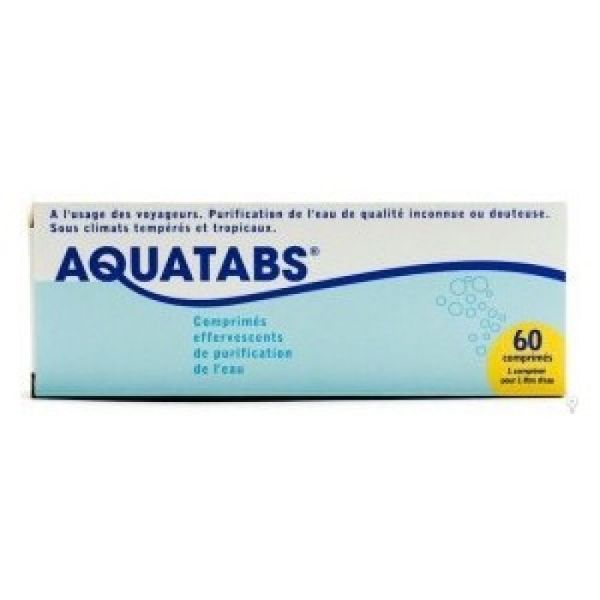 Aquatabs - purification et désinfection de l’eau.