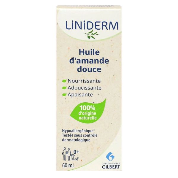 Gilbert - Liniderm hyuile d'amande douce - 60 mL