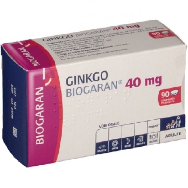 Ginkgo 40mg - 90 comprimés