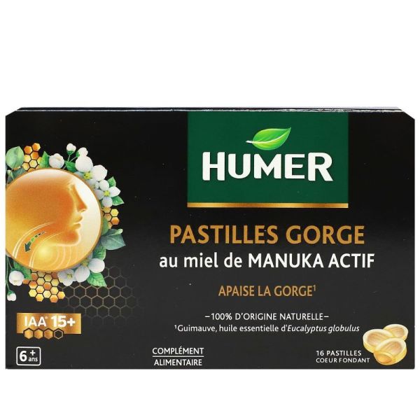 Humer Pastille Manuka - 16 pastilles