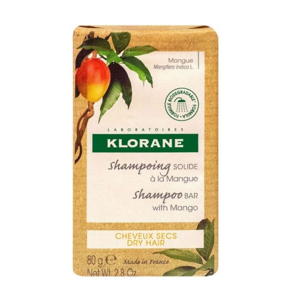 Klorane - Shampooing solide à la mangue 80g