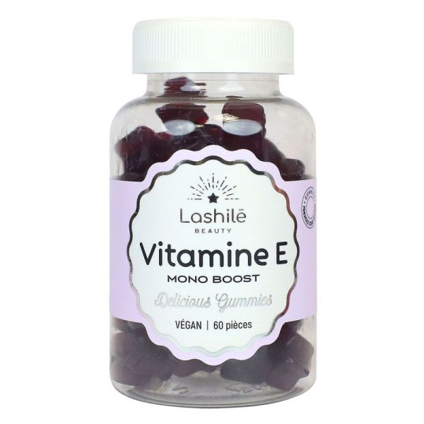 Lashilé beauty - Vitamine E mono boost - 60 gummies