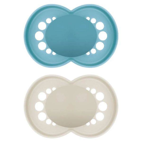 Mam - Sucette Original 18mois + Bleu mate - 2 sucettes