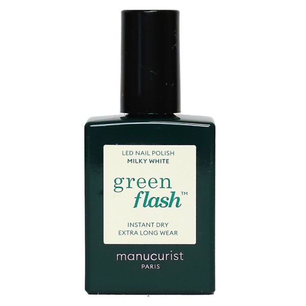 Manucurist - Vernis semi permanent green flash Milky White - 15ml