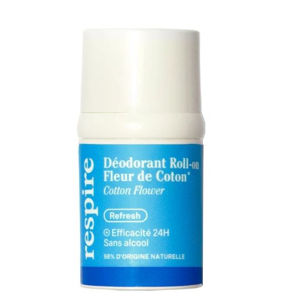 Respire - Déodorant Roll‑On Fleur de Coton - 15 mL