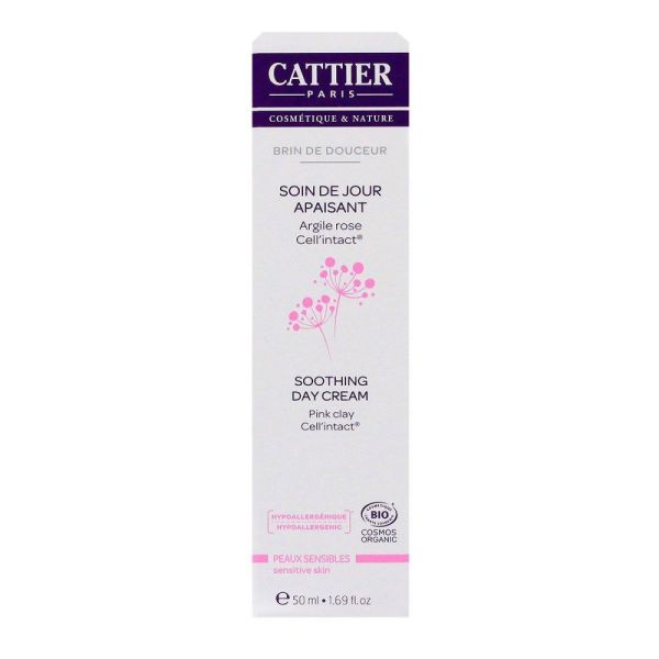 Cattier - Soin de jour apaisant Brin de douceur - 50 ml
