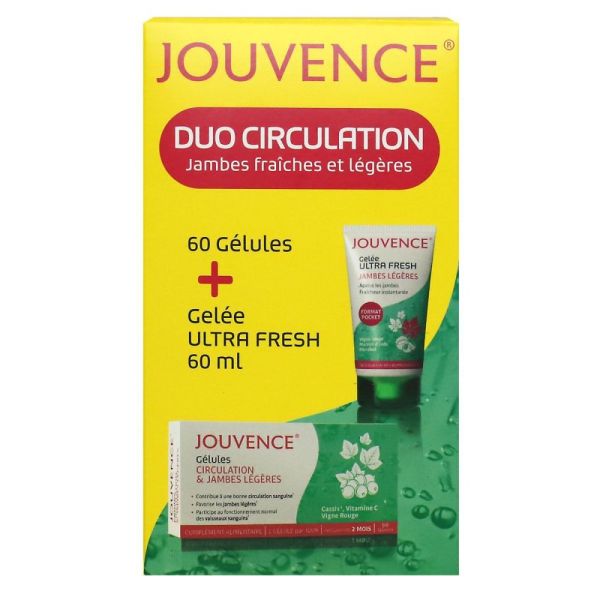 Jouvence - Circulation et jambes légères -  60 gélules + 60ml