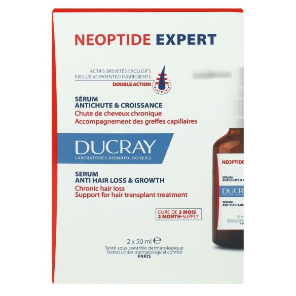 Ducray - Neoptide Expert Serum antichute et croissance - 2X50mL