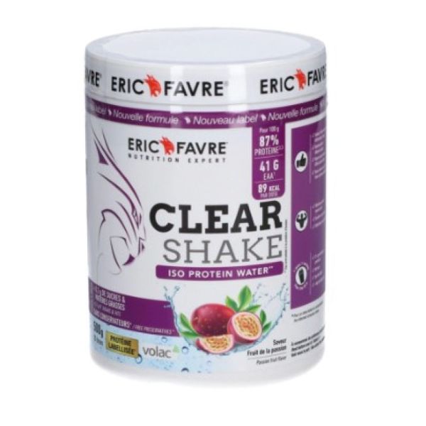 Eric Favre - Clear Shake Iso Protein Water Fruit de la Passion - 500G
