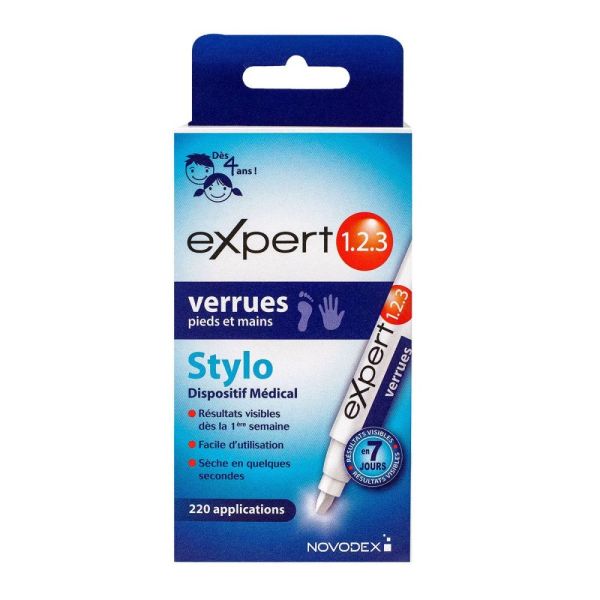 Expert 1.2.3 - Verrues pieds et mains - 1 stylo