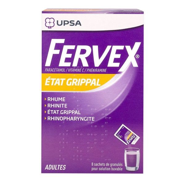 Fervex - Etat grippal - 8 sachets