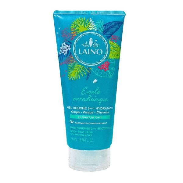 Laino - Escale Paradisiaque gel douche 3en1 hydratant au manoï de Tahiti - 200ml