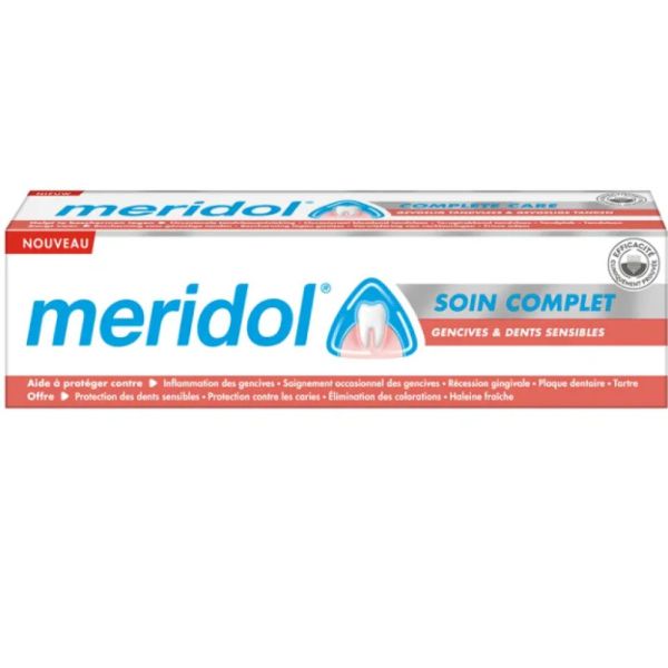 Meridol - Dentifrice Soin complet genicives & dents sensibles - 75mL