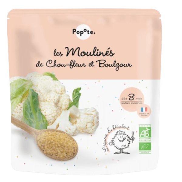 Popote - Les Moulinés de Chou-fleur et Boulgour 8mois - 180g