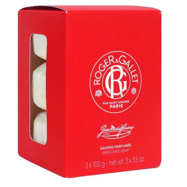Roger & Gallet - Savon parfumé Jean Marie Farina - 3x100g