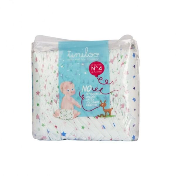 Tiniloo - Couches Taille 4 Etoile 7-18 kg - 27 couches