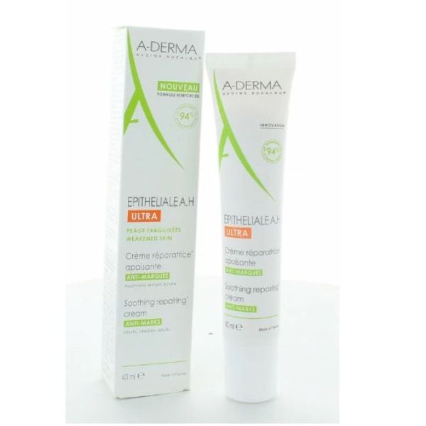 Aderma - crème réparatrice Epitheliale A.H ultra spf50+ - 40mL