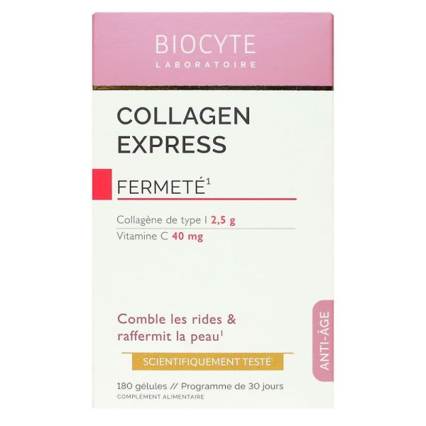 Biocyte - Collagen express anti-âge rides lissées - 180 gélules