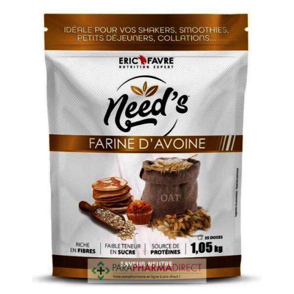Eric Favre - Need's Farine d'avoine saveur neutre - 1.05Kg