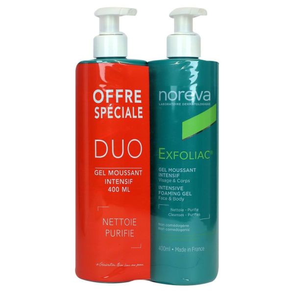 Exfoliac - Gel moussant intensif - 2x400ml