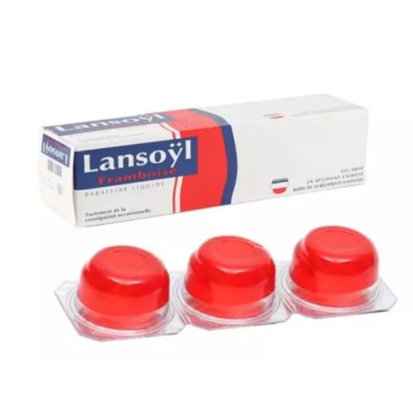 Johnson et Johnson - Lansoÿl Framboise paraffine liquide - 10x15g