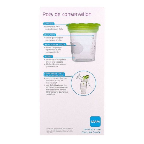 Mam - Pots de Conservation 120Ml X5