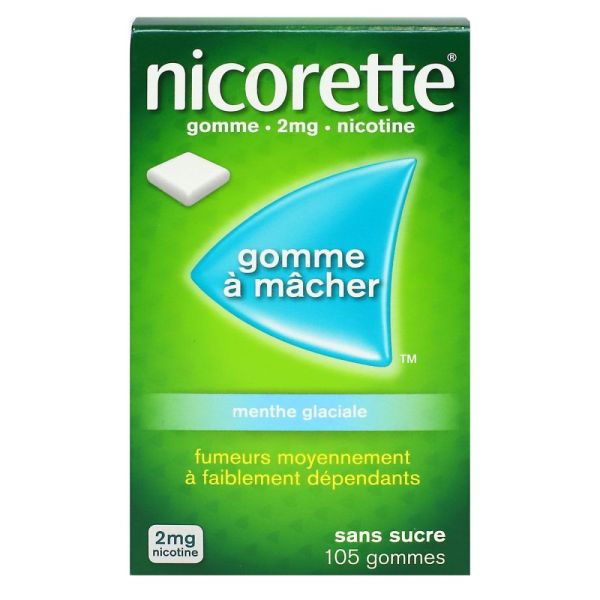 Nicorette - Menthe Glaciale 2mg - gommes