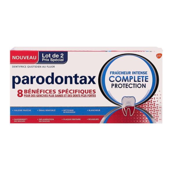 Parodontax - Fraîcheur Intense Complète Protection - 2 x 75 ml