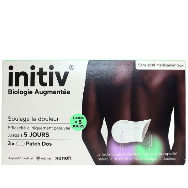 Sanofi - Initiv Biologie Augmentée Patch Dos - 3 patchs