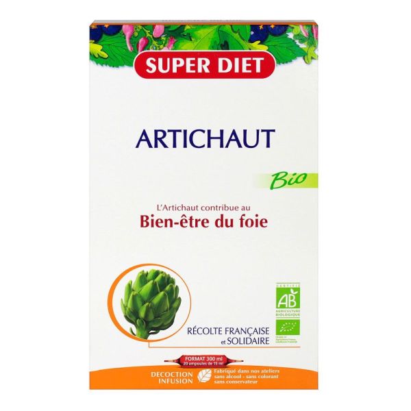 Superdiet - Artichaut - 20 ampoules de 15ml