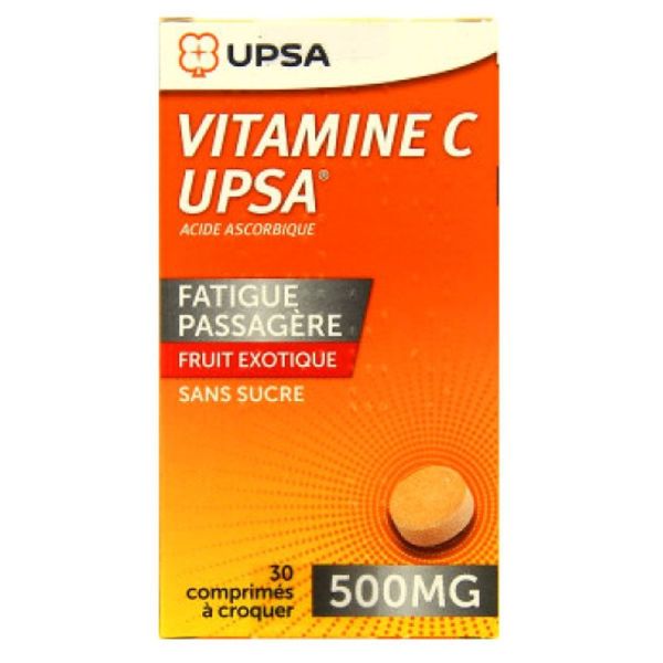 Vitamine C 500mg fruits exotique - 30 comrimés à croquer