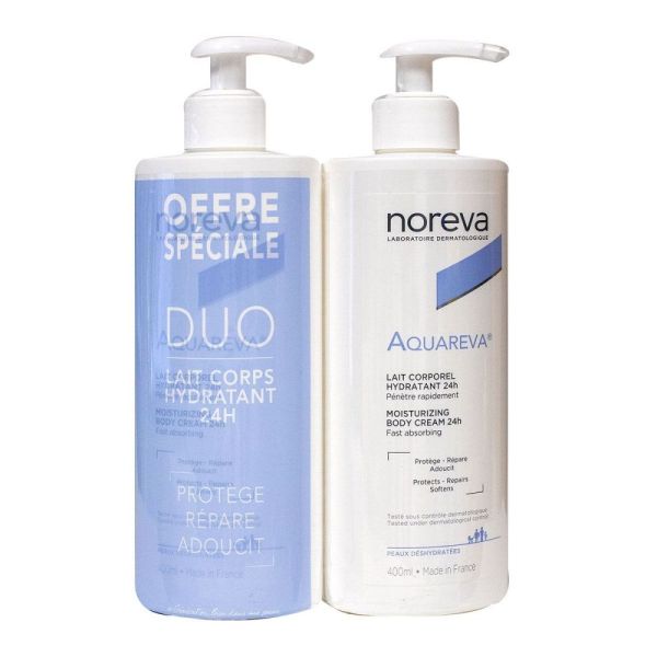 Noreva - Aquareva lait corporel 24h - 4x400ml
