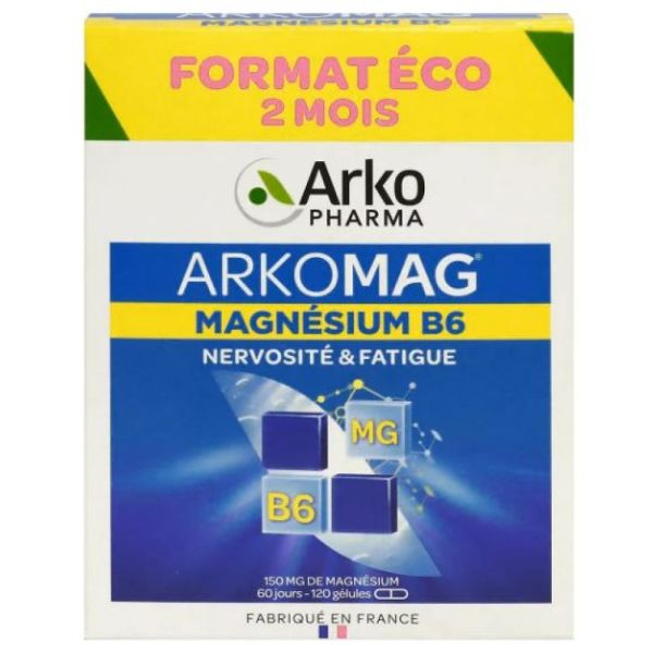 Arkopharma - Arkomag magnesium B6 - 120 gélules
