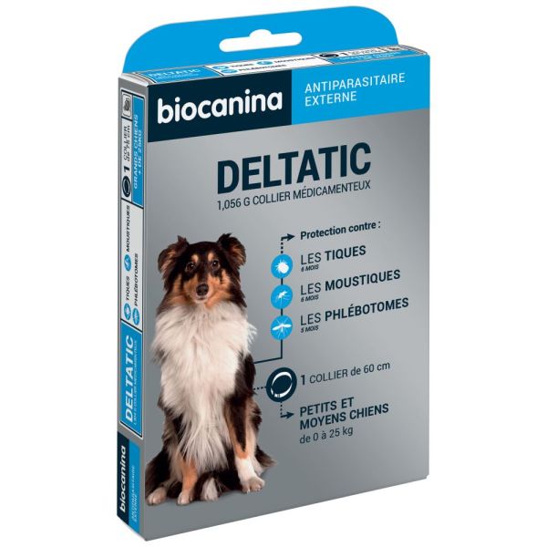 Biocanina - Deltatic Collier anti tiques Chien moyen