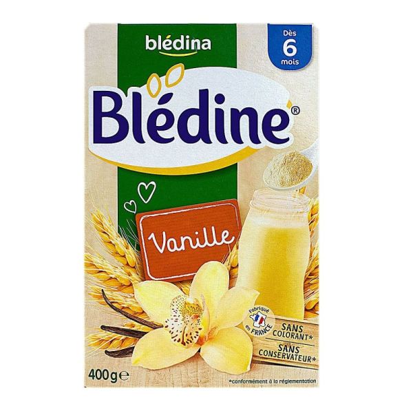 BLEDINE- VANILLE - Céréales pour Bébé dès 6 Mois - 400 g.