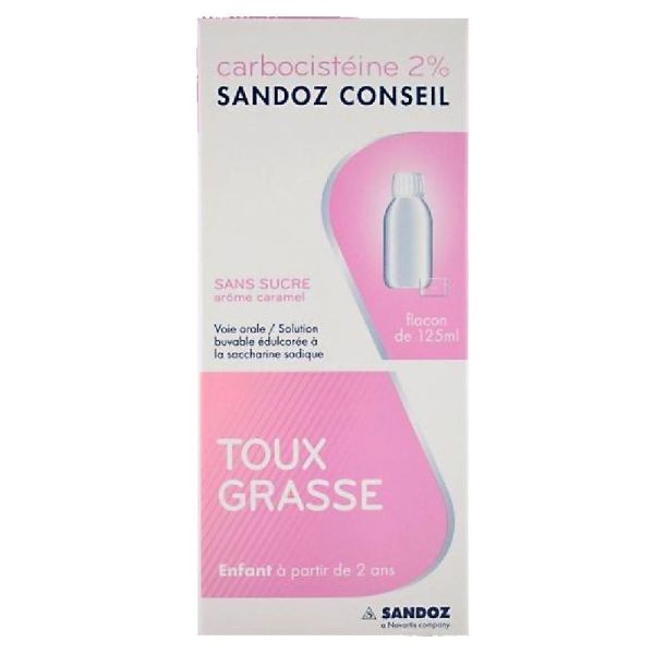 Carbocistéine - Toux grasse enfants - 125ml