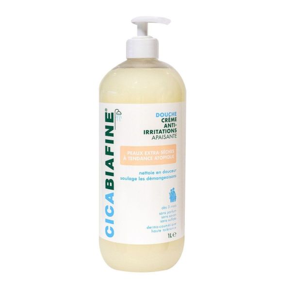 Cicabiafine - Douche crème anti-irritations - 1 Litre