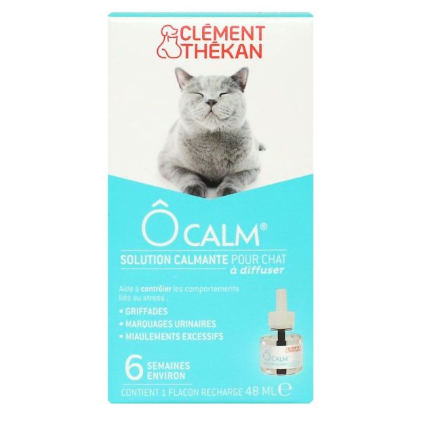 Clément-Thékan - Ôcalm Solution Calmante pour Chat à Diffuser Recharge 48 ml