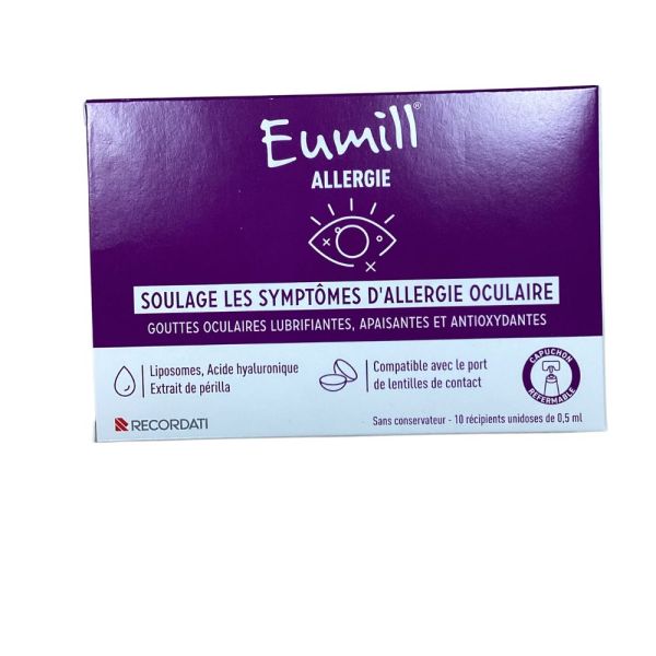 Eumill - collyre eumill allergie - 10unidoses de0.5mL