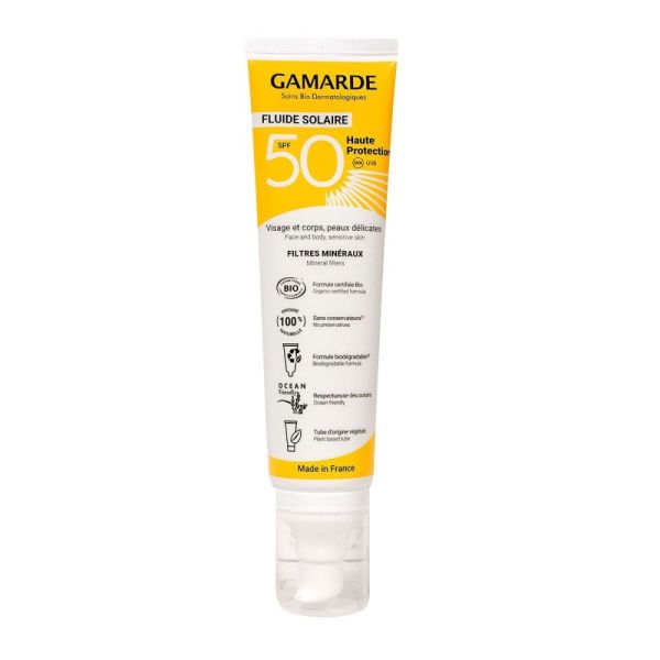 Gamarde - Fluide solaire haute protection Spf50 - 100ml