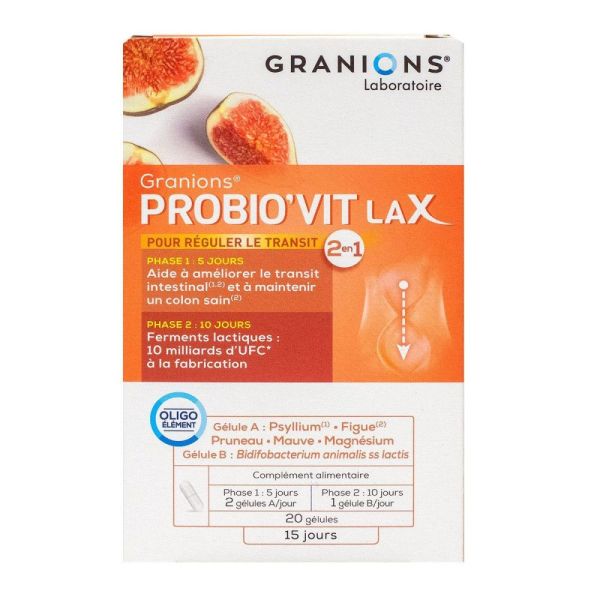 Granions- Probio'Vit Lax - 20 Gélules