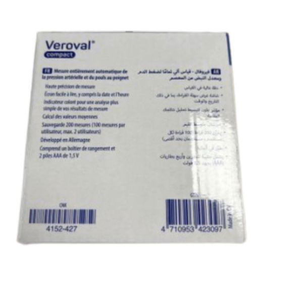 Hartman- Veroval compact tensiometre de poignet.