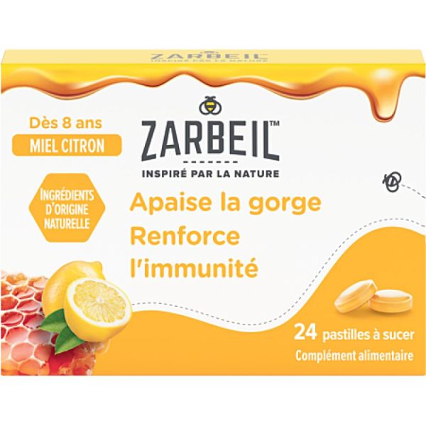 Johnson et Johnson - Zarbeil Gorge et Immunité apaise la gorge - 24 pastilles