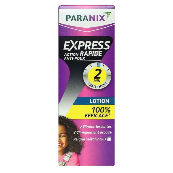 Paranix - Express 2 min lotion anti-poux - 95ml + peigne