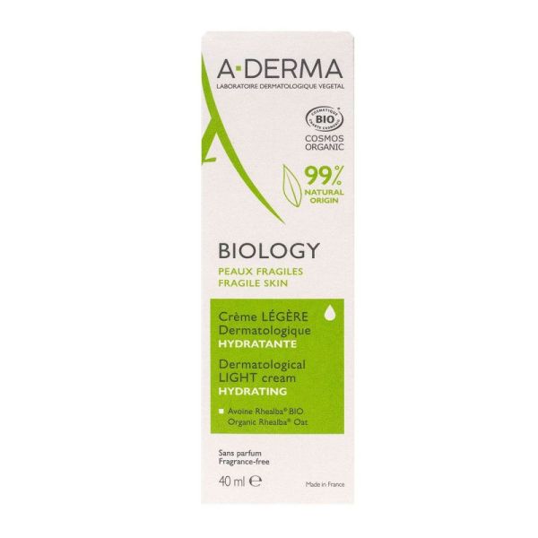Aderma - Biology crème légère dermatologique - 40 ml
